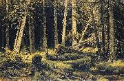 Ivan Shishkin Wind-Fallen Trees France oil painting artist